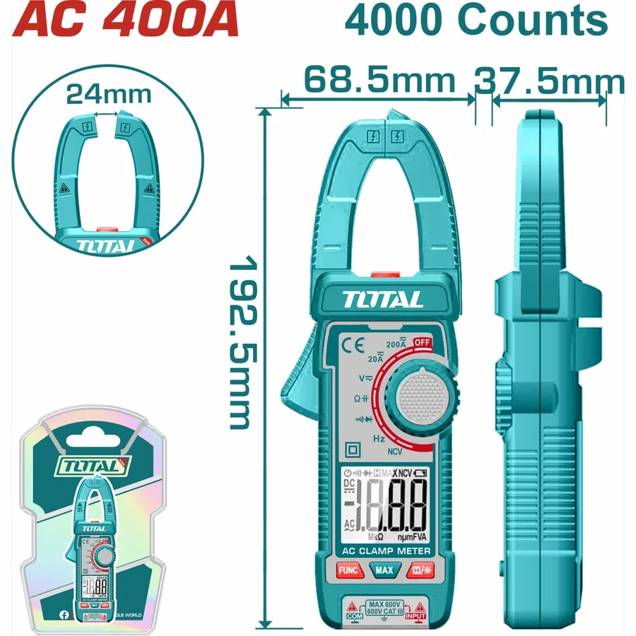 AC Clamp Meter 400A