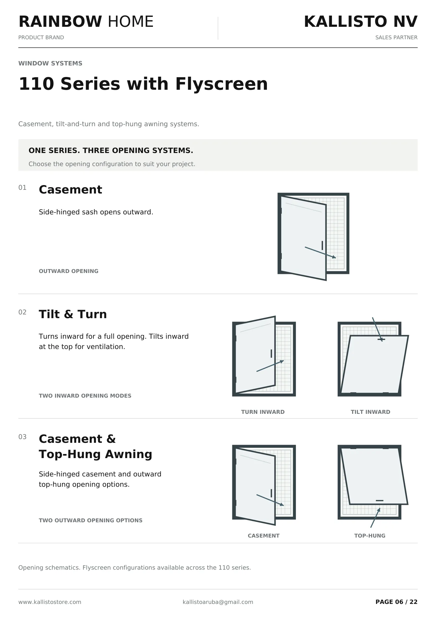 Aluminum Windows & Doors brochure, page 6 of 22