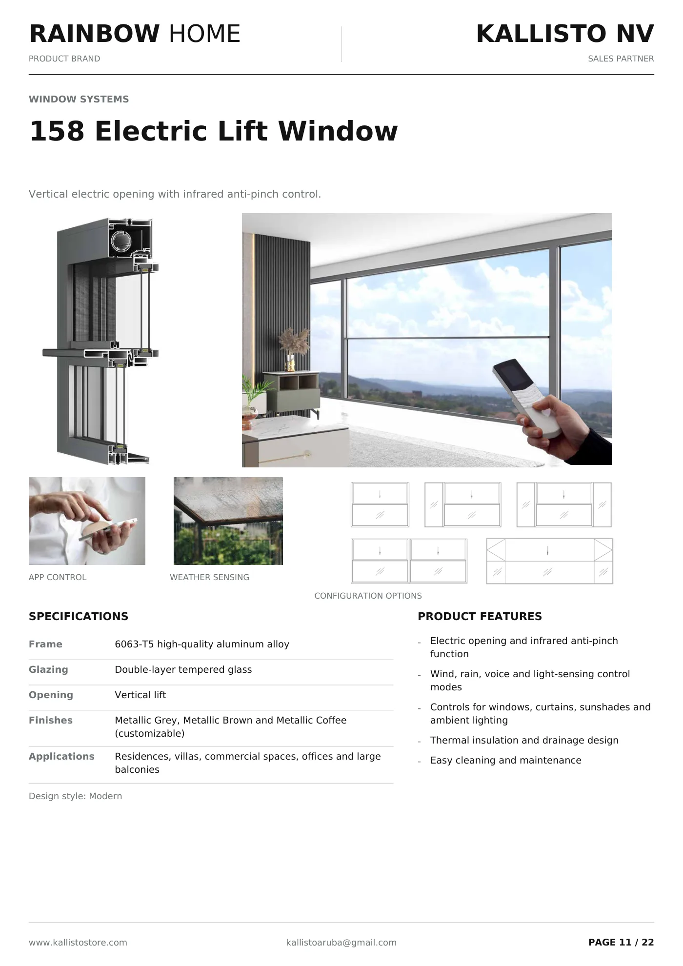 Aluminum Windows & Doors brochure, page 11 of 22